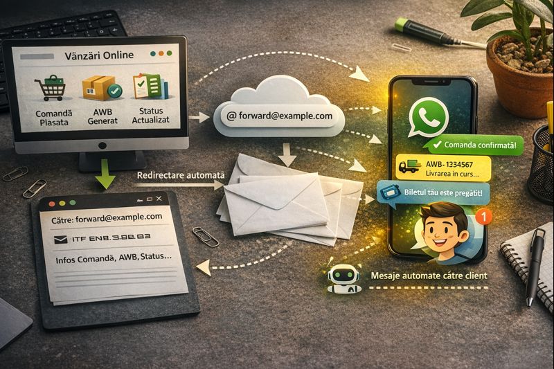 Integrare site - email - WhatsApp